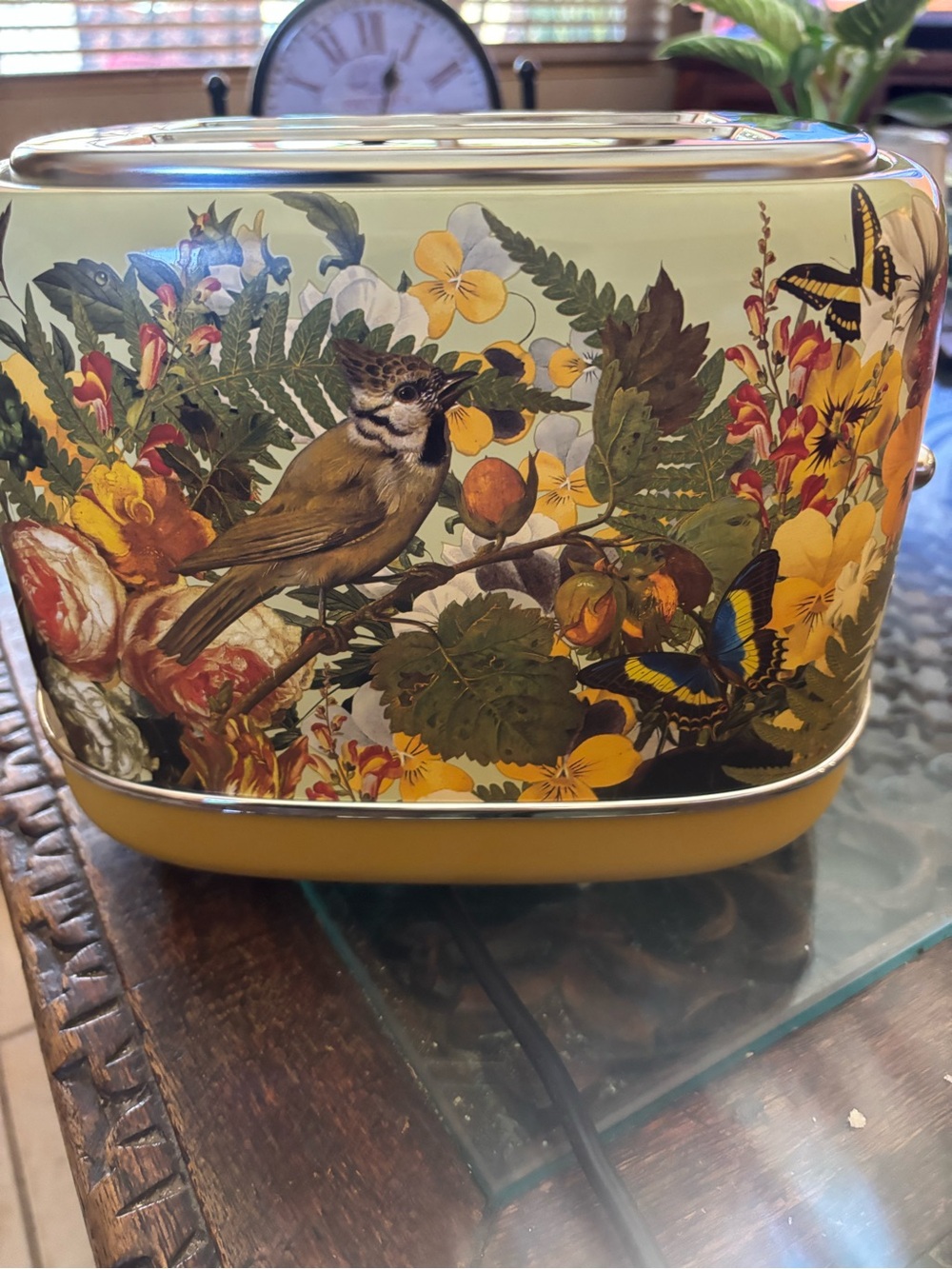 Hazel Quinn X Eduardo Recife 2-Slice Retro Toaster 6 Browning Levels Floral - Picture 16 of 16